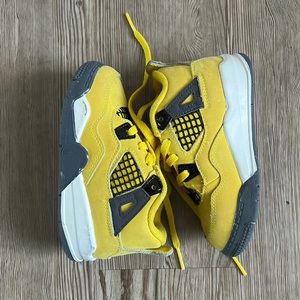 Air Jordan 4 Retro TD 'Lightning' 2021 sz 8C Sneakers